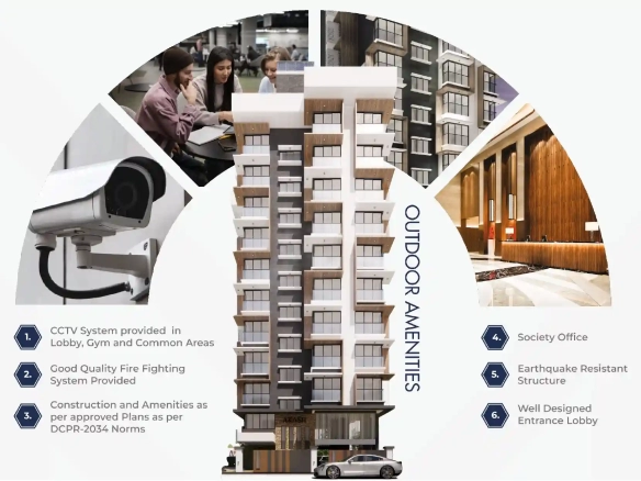 Akash CHS: Boutique 2 BHK Flats in Evershine Nagar, Malad West