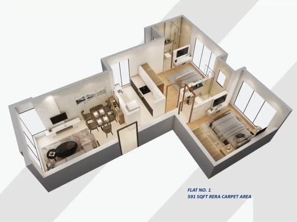Akash CHS: Boutique 2 BHK Flats in Evershine Nagar, Malad West