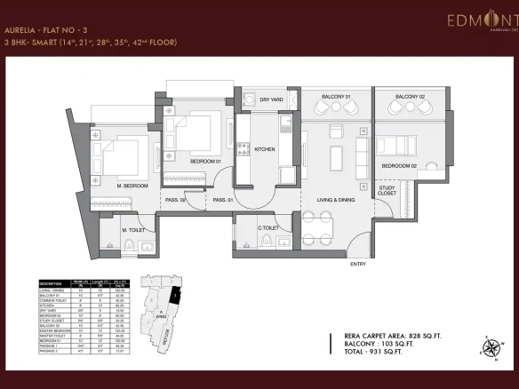 Edmont Kandivali West: Premium 2 BHK 3 BHK Luxury Tower