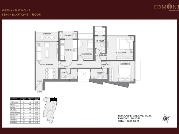 Edmont Kandivali West: Premium 2 BHK 3 BHK Luxury Tower
