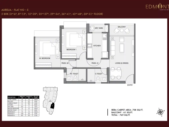 Edmont Kandivali West: Premium 2 BHK 3 BHK Luxury Tower