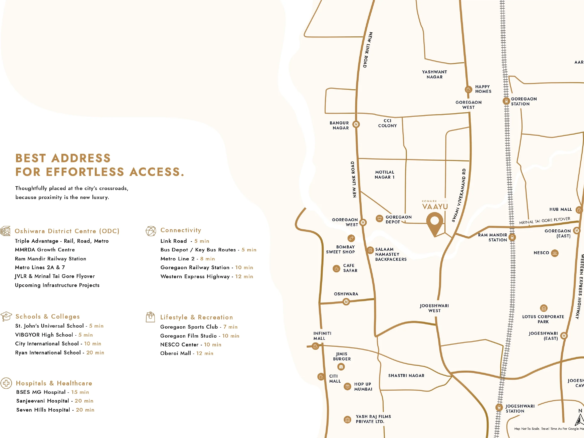 Konark Vaayu Goregaon West: 51-Storey Premium 2 & 3 BHK Tower
