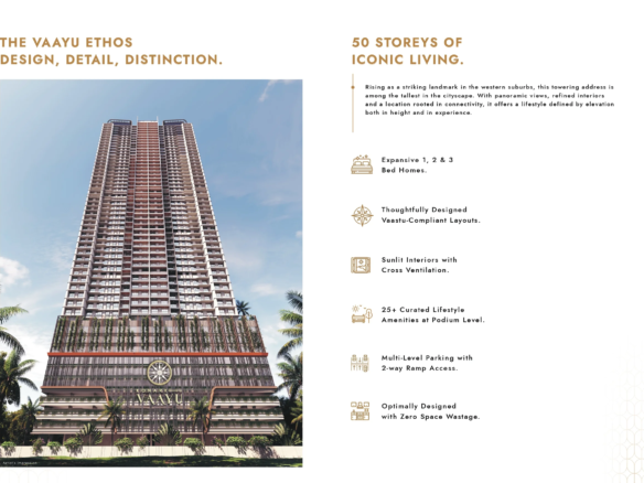 Konark Vaayu Goregaon West: 51-Storey Premium 2 & 3 BHK Tower