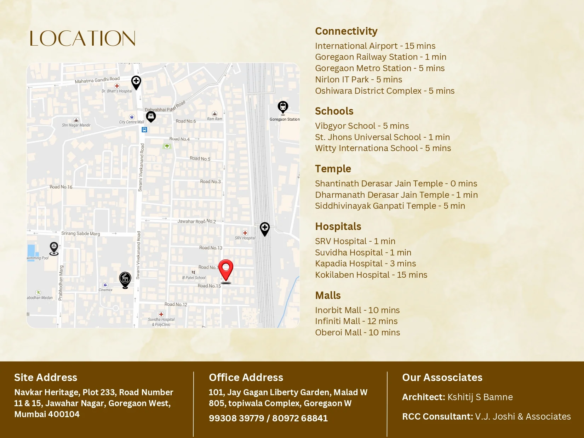 Navkar Heritage Goregaon West: Premium 1, 2 & 3 BHK Tower