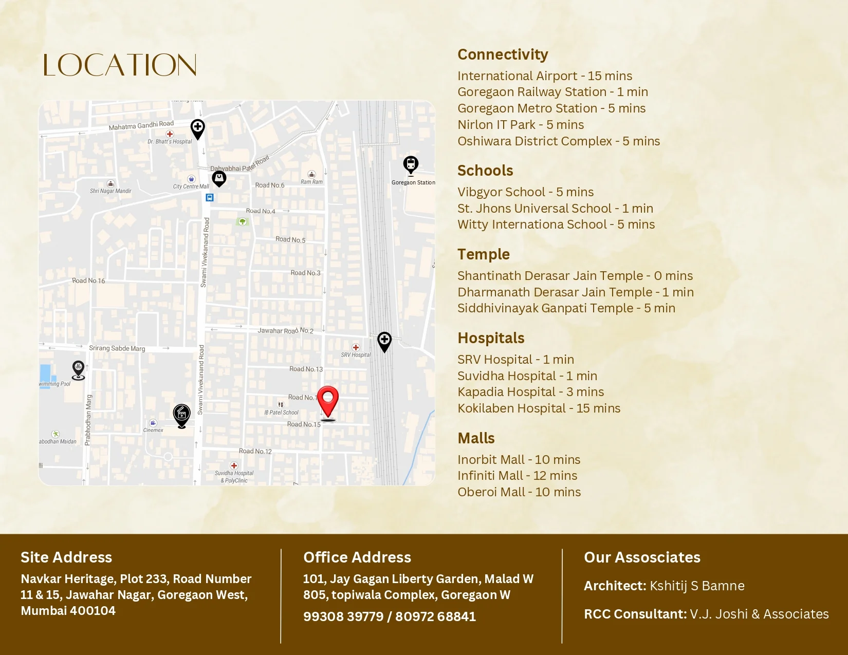 Navkar Heritage Goregaon West: Premium 1, 2 & 3 BHK Tower