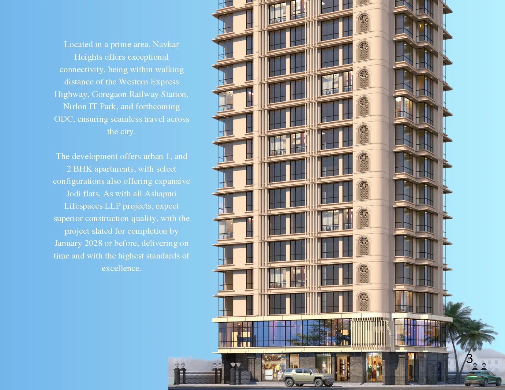Navkar Heritage Goregaon West: Premium 1, 2 & 3 BHK Tower