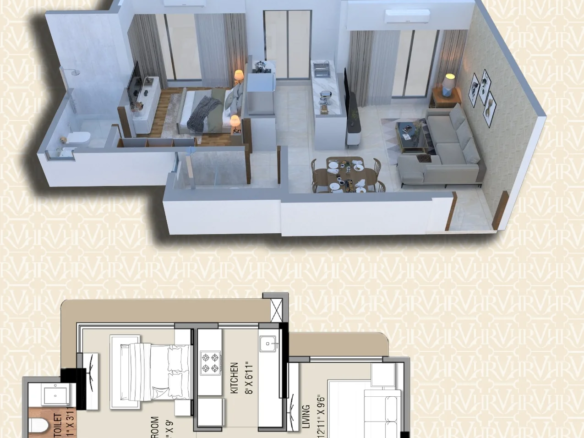 Ramdev Veeral Heights Malad West: Ready-To-Move-In 1 & 2 BHK Tower