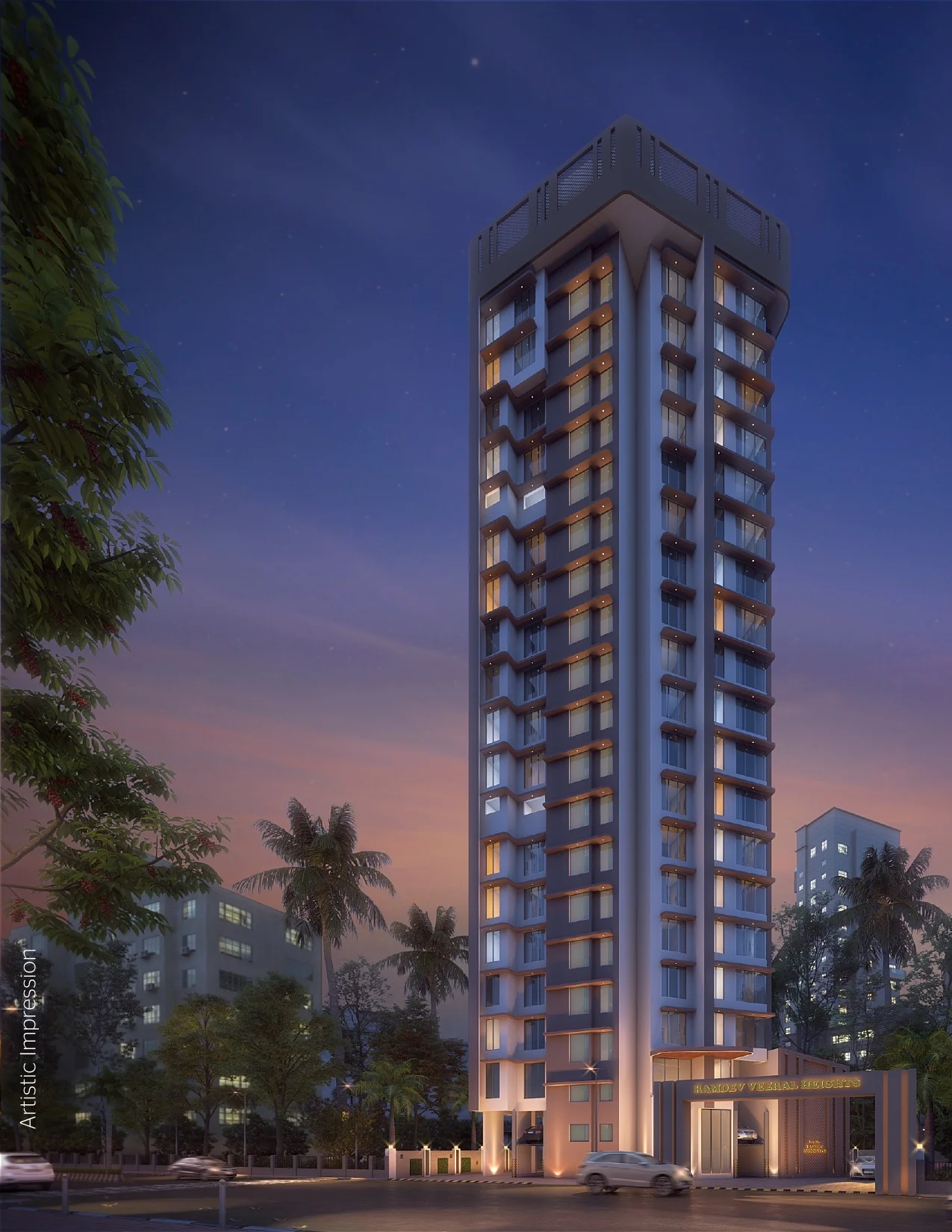 Ramdev Veeral Heights Malad West: Ready-To-Move-In 1 & 2 BHK Tower