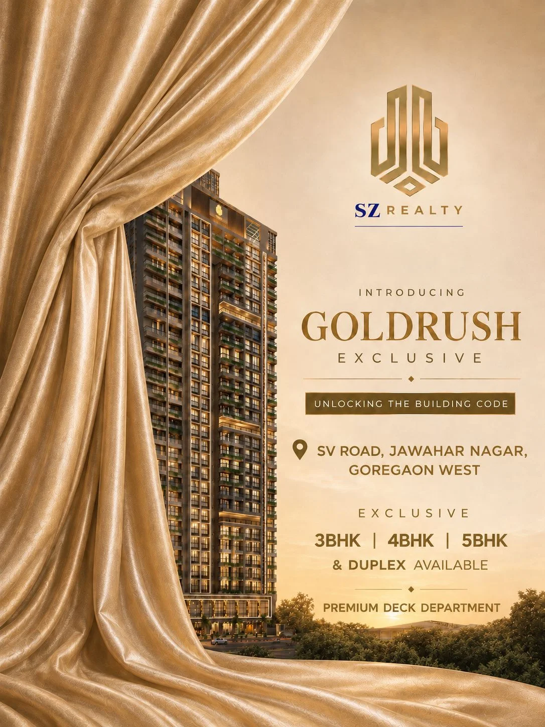 Code Name Gold Rush: Ultra-Luxury 3, 4 & 5 BHK Residences in Goregaon West
