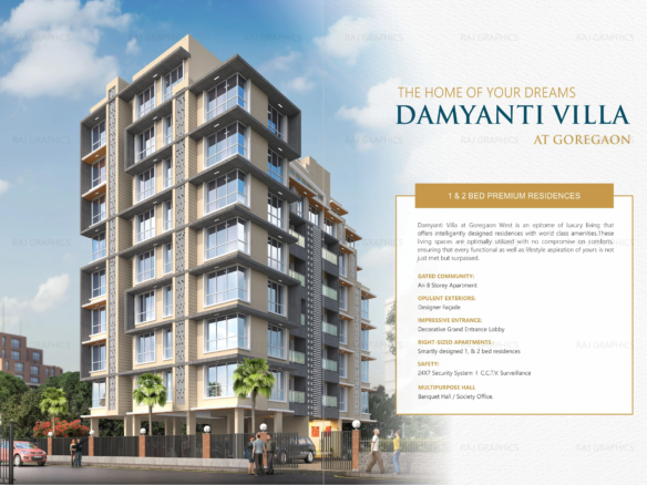 Damyanti Villa: Near Possession 1 & 2 BHK Homes in Goregaon West