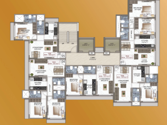 Metro Excellency: 1 & 2 BHK Apartments in Malad West
