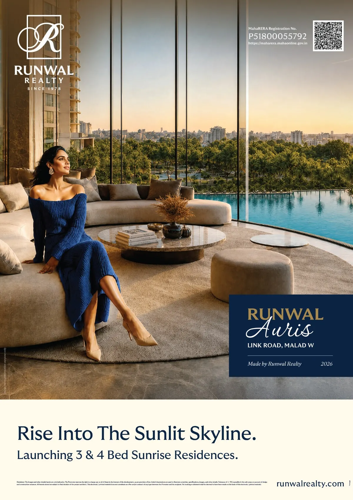 Runwal Auris: Luxury 3 & 4 BHK Residences in Malad West