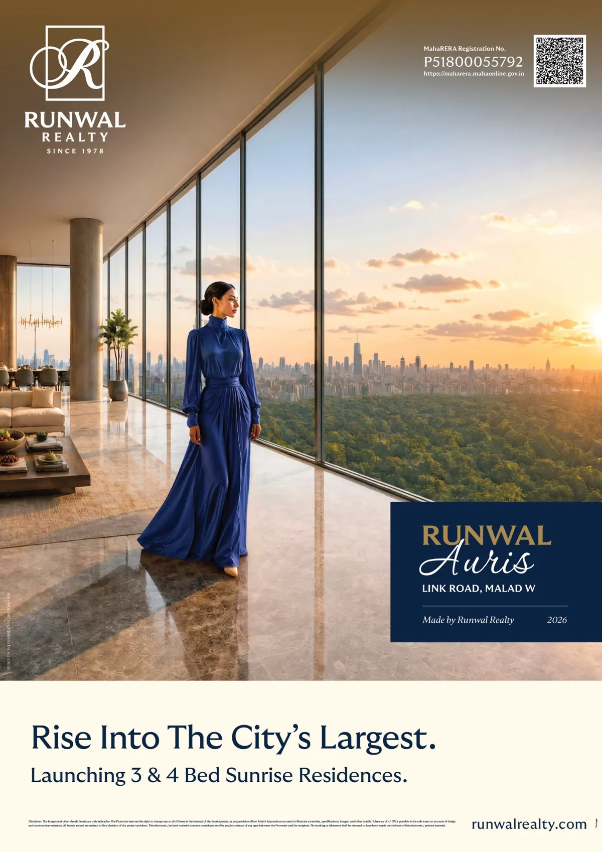 Runwal Auris: Luxury 3 & 4 BHK Residences in Malad West