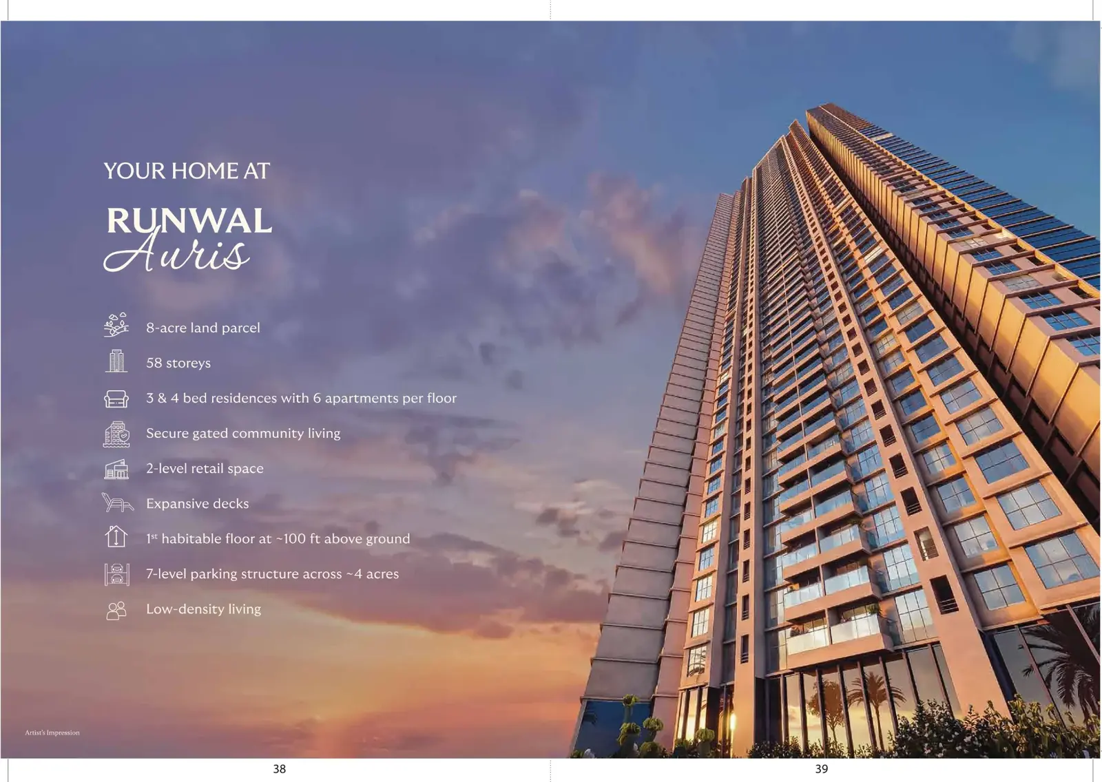 Runwal Auris: Luxury 3 & 4 BHK Residences in Malad West