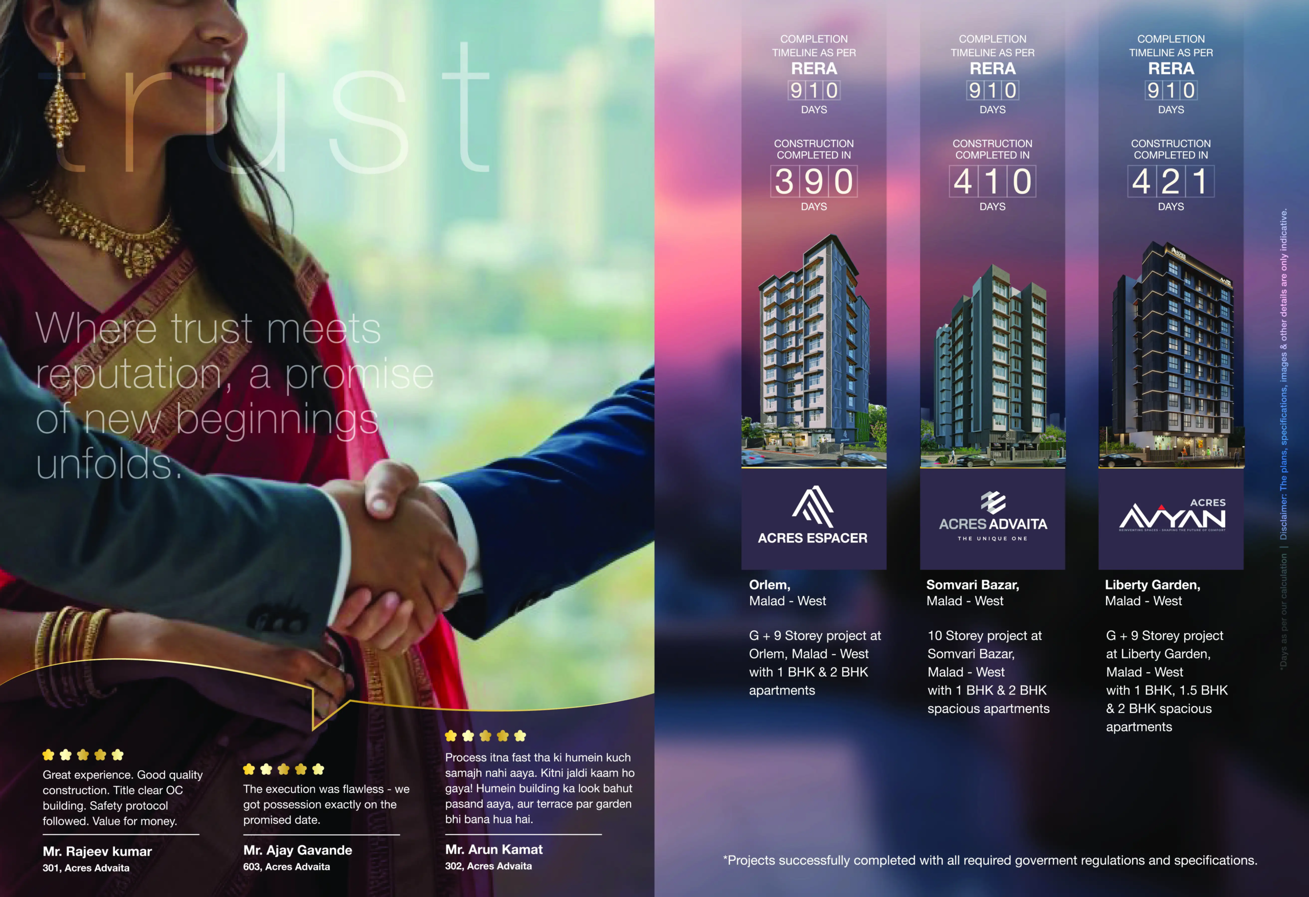 Acres Abode: 1 & 2 BHK Balcony Homes in Malad West
