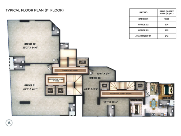 Westwinds 64: 1 & 2 BHK Homes and Commercial Spaces in Malad West