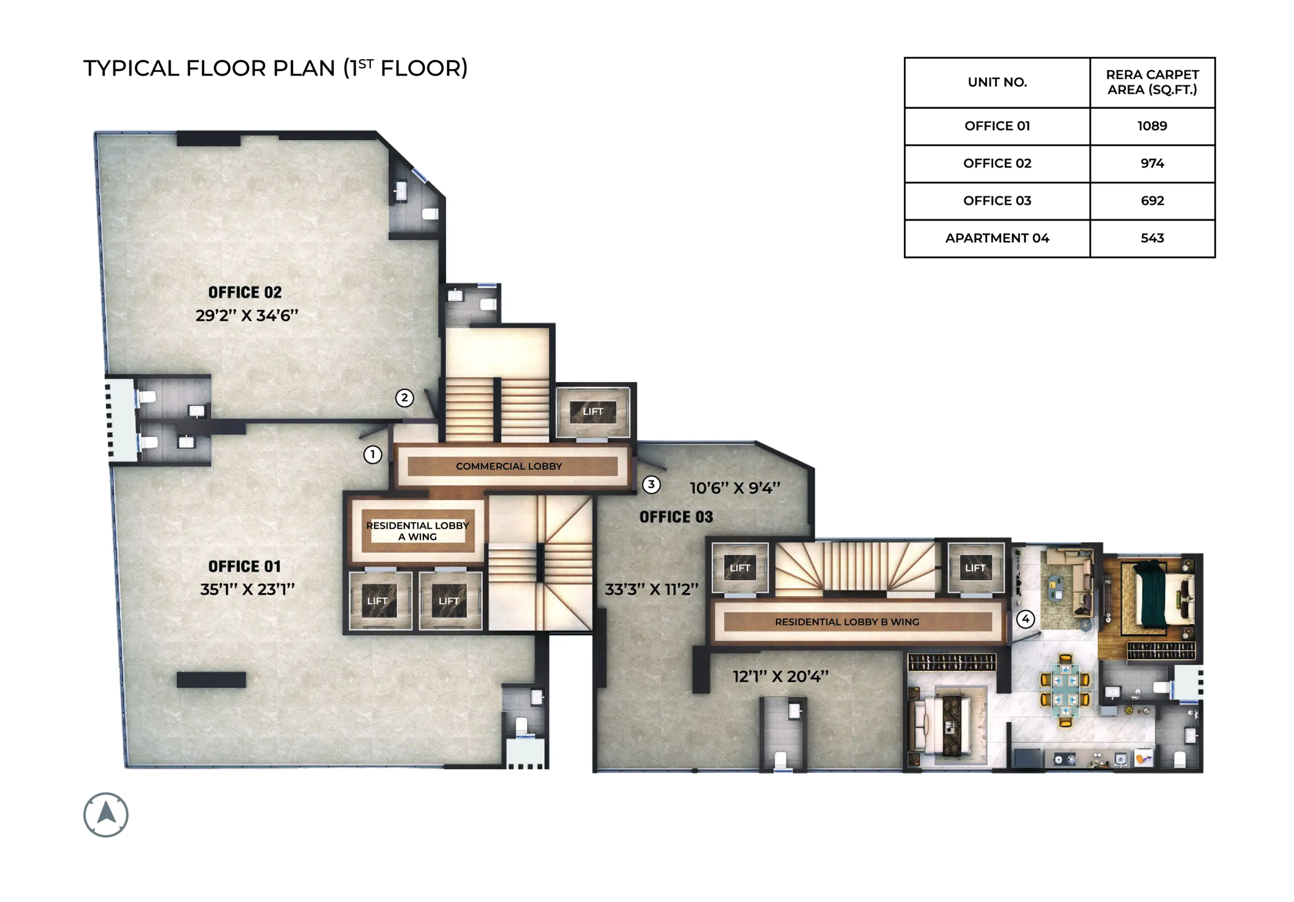 Westwinds 64: 1 & 2 BHK Homes and Commercial Spaces in Malad West