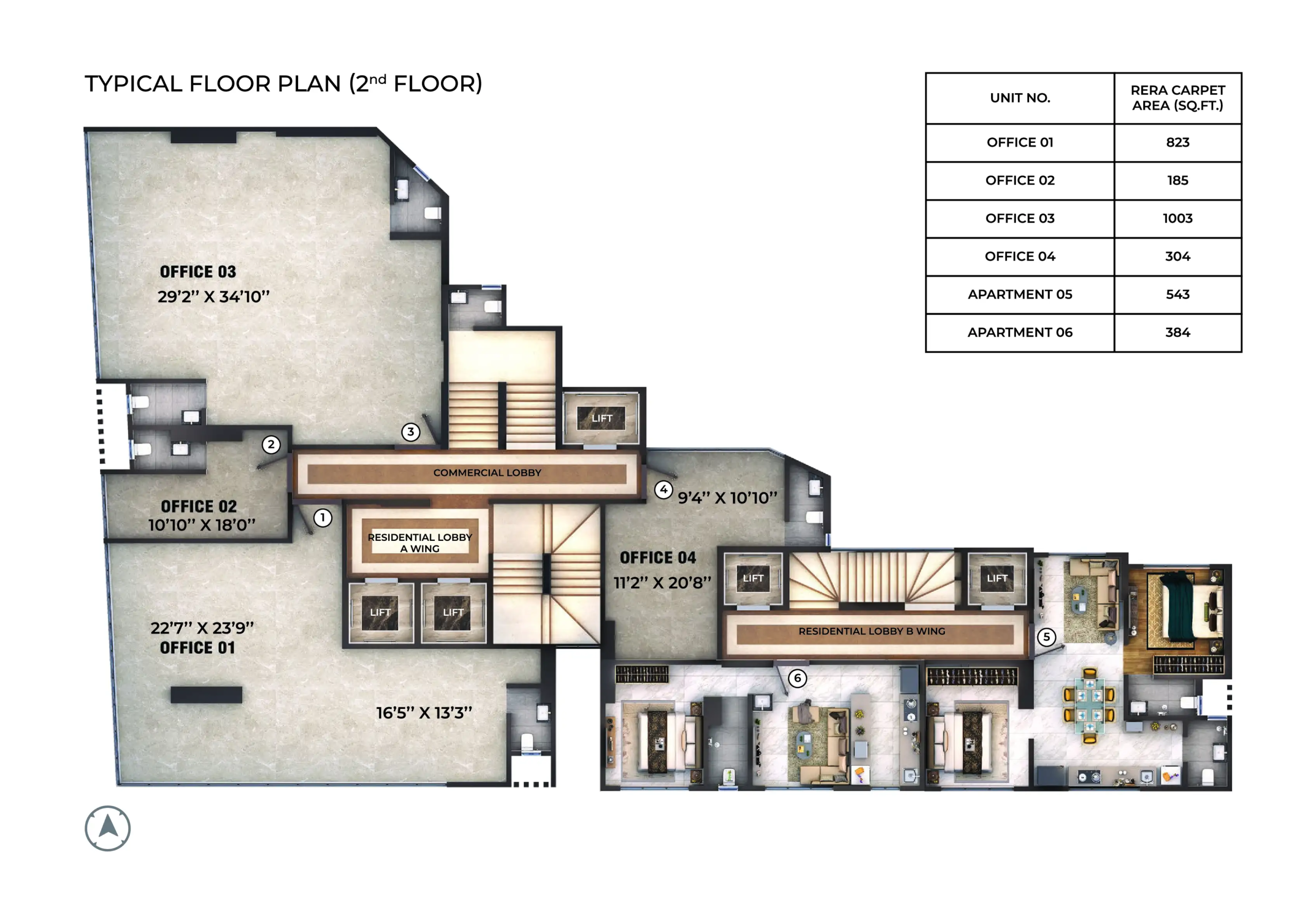 Westwinds 64: 1 & 2 BHK Homes and Commercial Spaces in Malad West