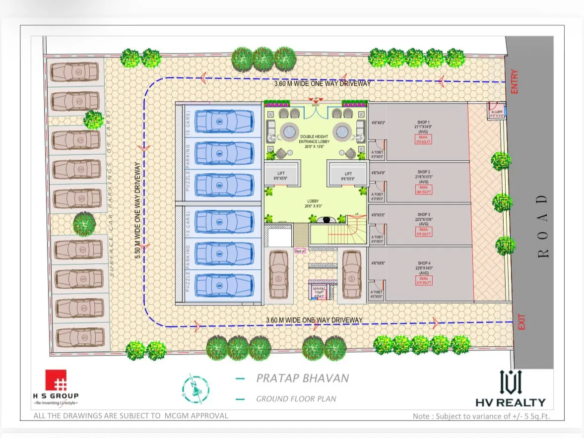 HS Pratap Bhavan Malad West ground floor plan