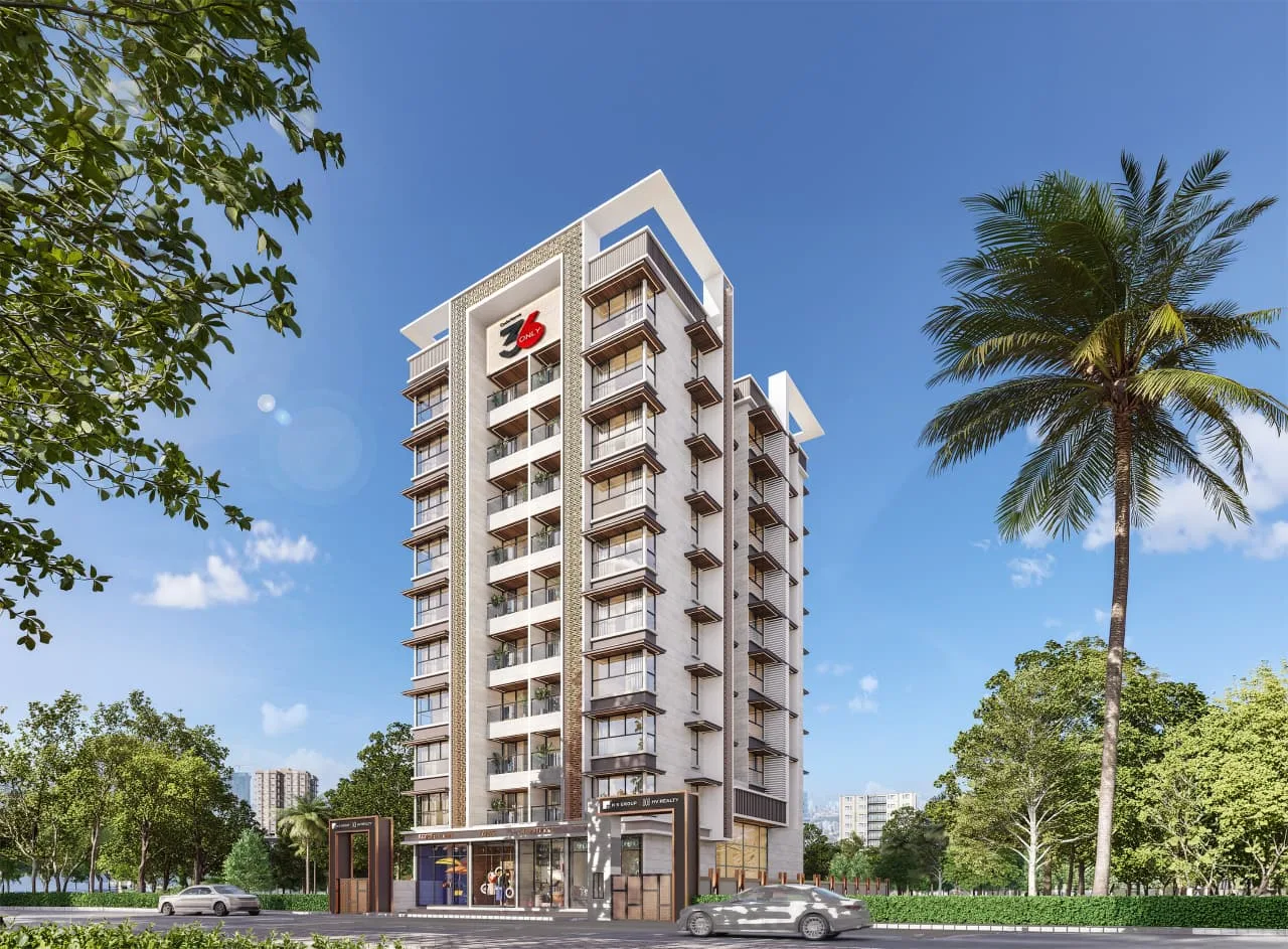 HS Pratap Bhavan Malad West Elevation HS Pratap Bhavan Malad West premium 2 BHK residential tower elevation