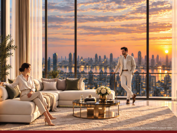 Malad Jewel premium residential interior and deck lifestyle rendering