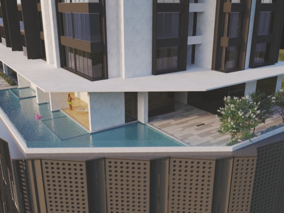 Omkar Alta Monte swimming pool amenity in Malad East Mumbai