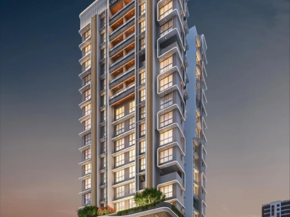 U K Christina Apartment CHSL evening exterior rendering