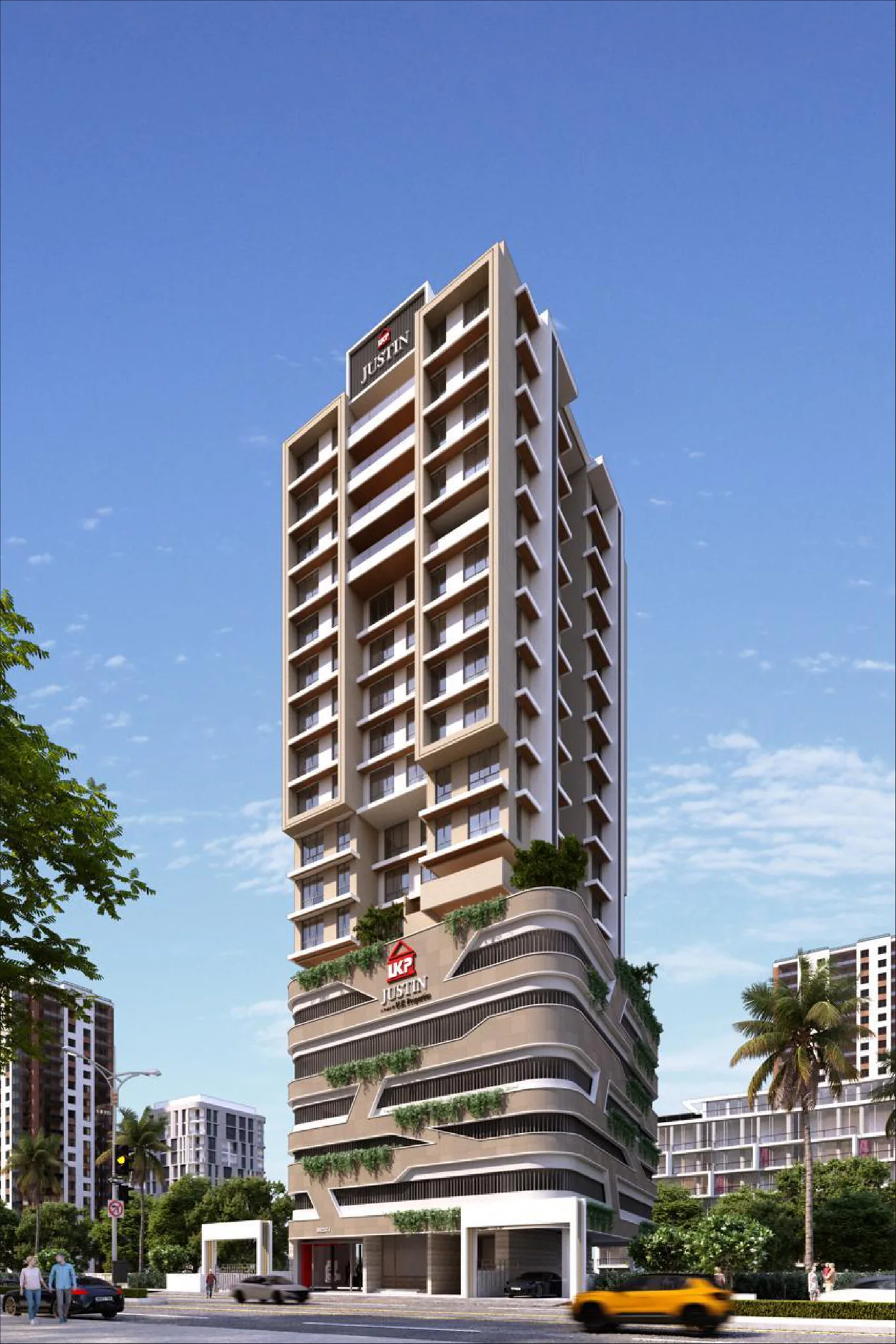 U K Justin CHSL tower daytime elevation in Orlem Malad West